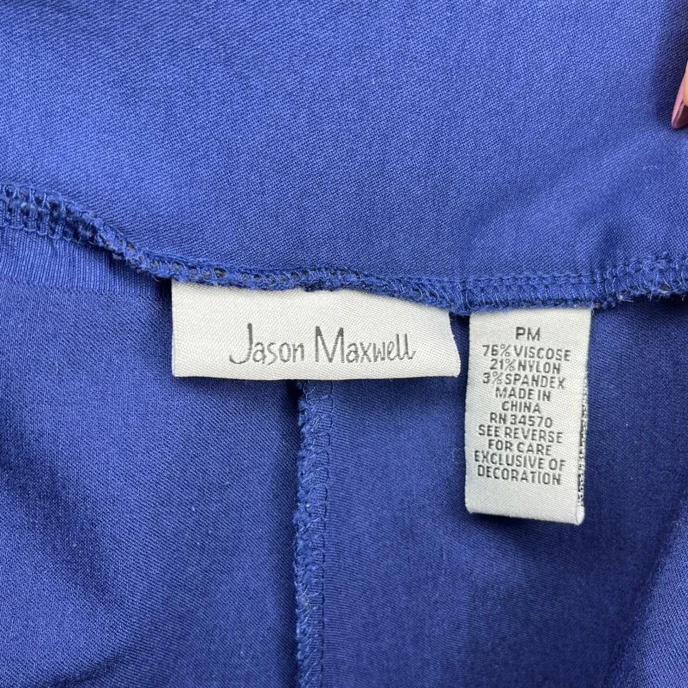Jason Maxwell Womens Blue Anchor Skort Pull On Mini Skirt‎ PM Petite Medium